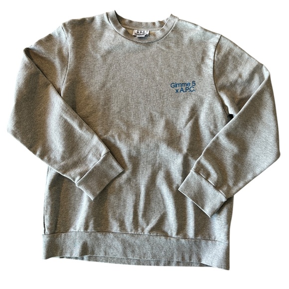 APC Crewneck with Graphic – XL (Grey with Blue Graphics) - Picture 2 of 6